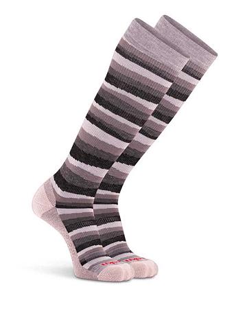 Chaussettes Dansko Fun Stripe Compression Femme Rose Noir | FR 916MQZ